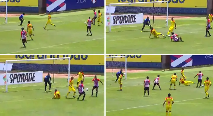 Peculiar imagen de la Liga 2 se viralizó en las redes sociales. Peculiar imagen de la Liga 2 se viralizó en las redes sociales.