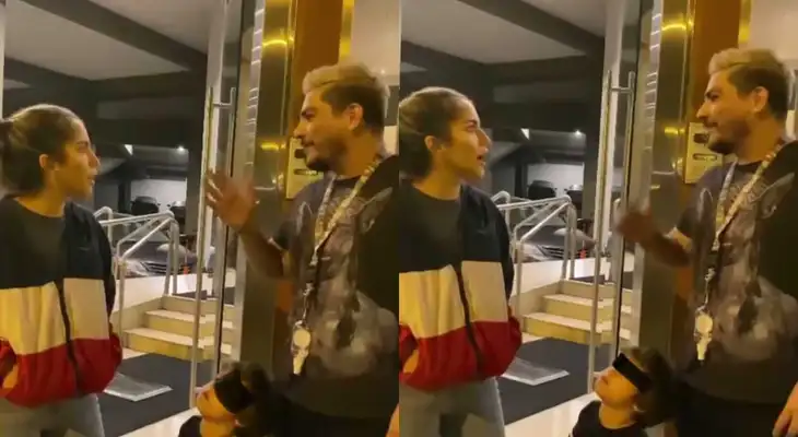Erick Elera llevó sus hamburguesas de "Riquichiburger" a Isabela Merced, y de paso aprovecharon para grabarse actuando una recordada escena de AFHS. Erick Elera llevó sus hamburguesas de "Riquichiburger" a Isabela Merced, y de paso aprovecharon para grabarse actuando una recordada escena de AFHS.