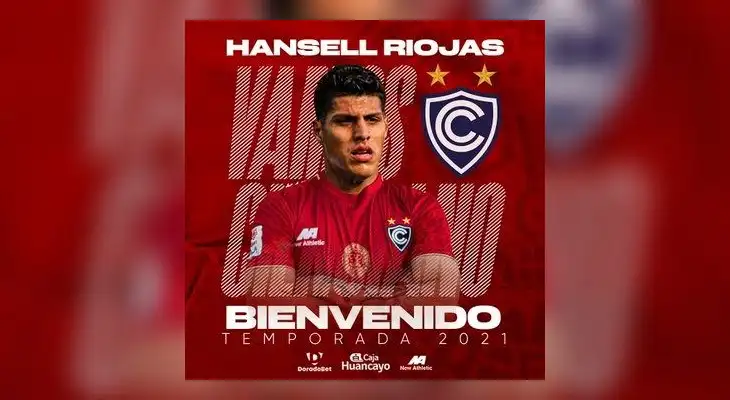 Hansel Riojas es el nuevo refuerzo del Cienciano. Hansel Riojas es el nuevo refuerzo del Cienciano.