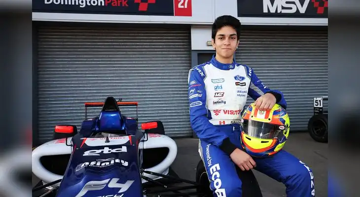 Matias Zagazeta tuvo bien en su debut en la Fórmula 4 UAE