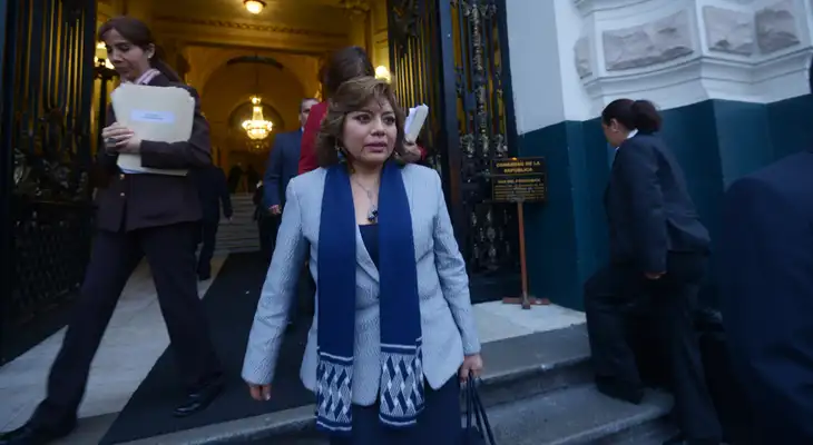 Fiscal de la Nación, Zoraida Ávalos, se presentó este martes ante el Congreso de la República.