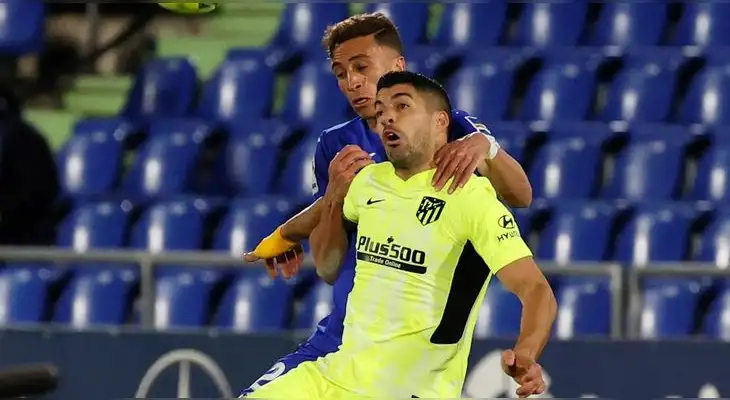 Suárez no pudo vulnerar la valla de  Getafe.