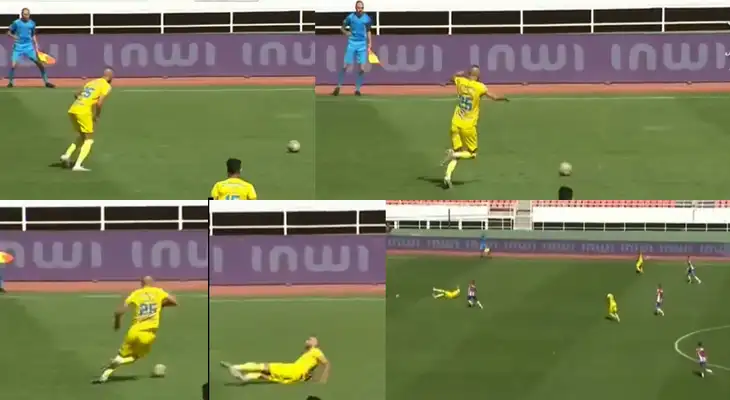Insólita jugada en la Liga de Marruecos se hizo viral en las redes sociales. Insólita jugada en la Liga de Marruecos se hizo viral en las redes sociales.