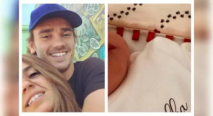 Antoine Griezmann tiene tres hijos nacidos el mismo día.