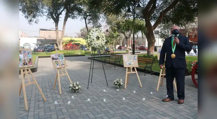 Municipalidad de Chaclacayo rinde homenaje a víctimas de covid