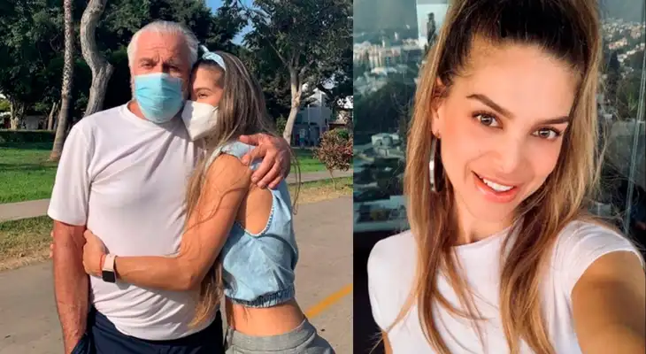La actriz Vanessa Jerí llenó de halagos a su padre, quien recibió la primera vacuna contra la COVID-19.