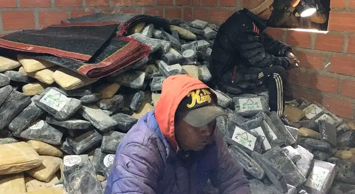 La Dirandro participó en el megaoperativo que permitió la incautación de las casi dos toneladas droga.