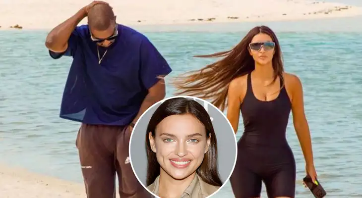 Kanye West e Irina Shayk son captados de vacaciones tras anunciar su divorcio con Kim Kardashian