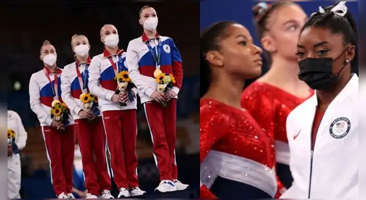 Rusia ganó oro en gimnasia artística y superó a EE. UU. Rusia ganó oro en gimnasia artística y superó a EE. UU.