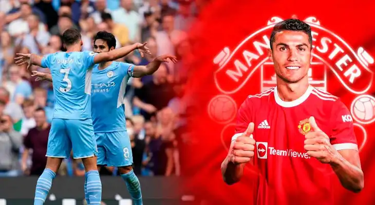 Manchester City le dio una paliza al Arsenal luego de que Cristiano Ronaldo se inclinara por el Manchester United.