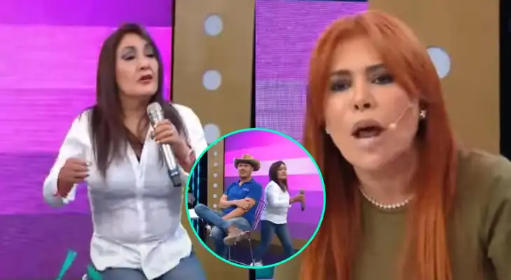 Magaly Medina invitó nuevamente a la Flor de Huaraz para que se amiste con el Gringo Karl, sin esperar que se pelearían con todo.