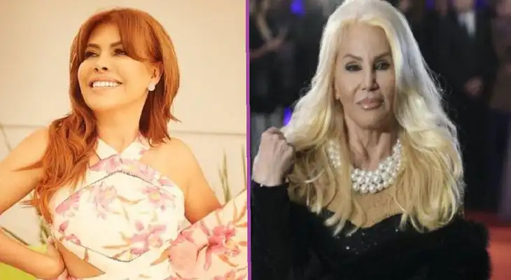 Magaly Medina feliz con palabras de Susana Giménez. Magaly Medina feliz con palabras de Susana Giménez.
