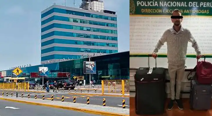 El mexicano pretendía sacra droga del país encaletado en sus maletas