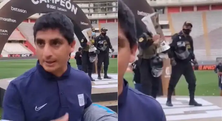 Curiosa escena de los policías tras el Alianza Lima vs Sporting Cristal se hizo viral en redes sociales. Curiosa escena de los policías tras el Alianza Lima vs Sporting Cristal se hizo viral en redes sociales.