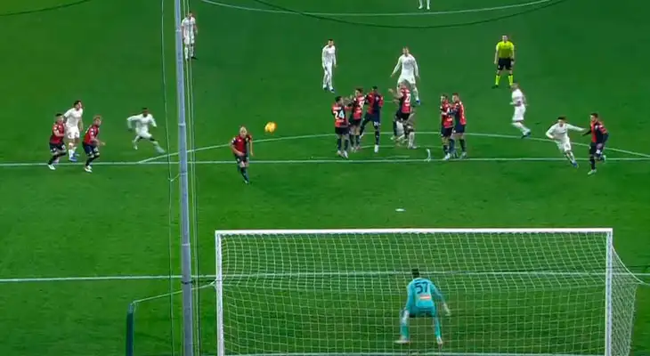 Zlatan Ibrahimovic marcó un golazo para el Milan ante Genoa en la Serie A de Italia
