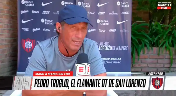 Pedro Troglio, DT de San Lorenzo, y su crítica a la U: “Nunca agarré un equipo que estuviera todo bien”