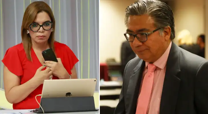 El abogado respondió tranquilamente a todos cuestionamientos de la periodista, pero ella ‘se rayó’.