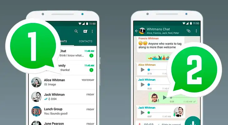 Conoce el sencillo truco para usar chats de dos cuentas diferentes de WhatsApp en el mismo celular Conoce el sencillo truco para usar chats de dos cuentas diferentes de WhatsApp en el mismo celular