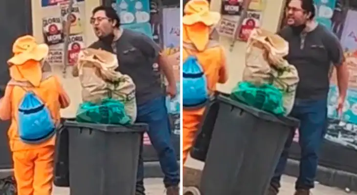 Trabajadora de limpieza tuvo que soportar al sujeto que en todo momento la gritaba. Trabajadora de limpieza tuvo que soportar al sujeto que en todo momento la gritaba.