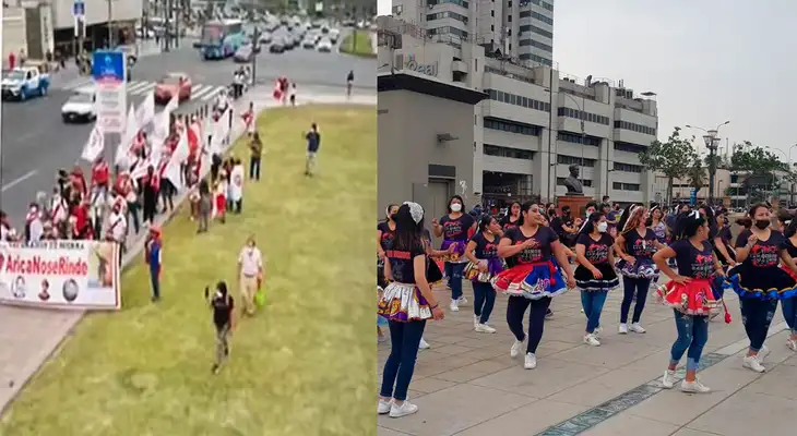 Marcha contra Pedro Castillo tuvo poca concurrencia