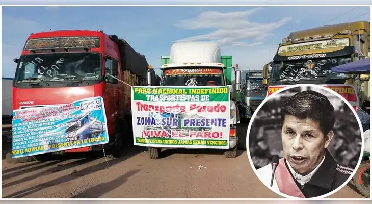 Arequipa: transportistas siguen paro indefinido y exigen presencia del presidente Pedro Castillo