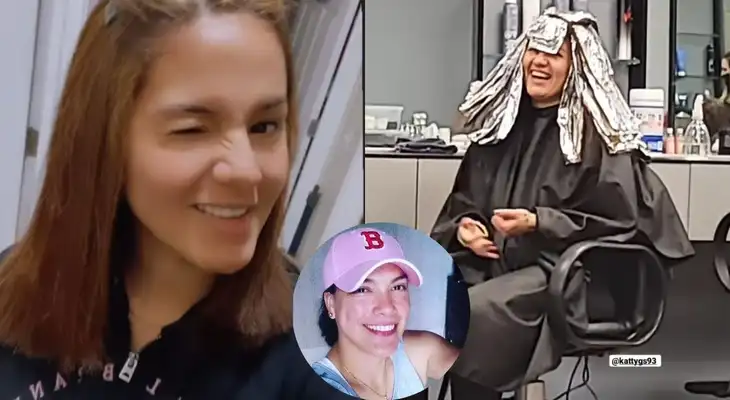 Katty García se cambia de look y esposa la bromea