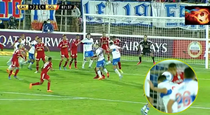 ¡Injusticia total! El juez uruguayo cobró penal, pero no hubo impacto en la mano.