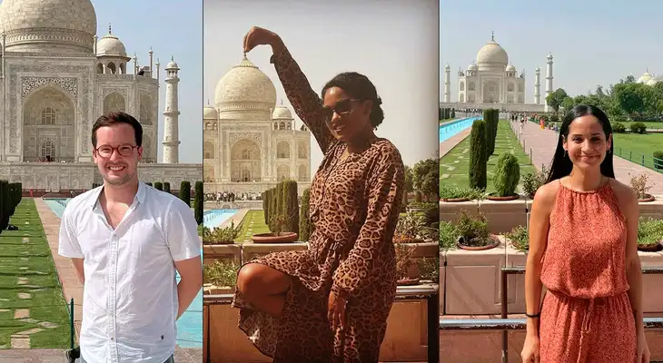 Parlamentarios de izquierdas y derecha aseguraron que las visita al Taj Mahal se dio por invitación del gobierno Indú. Parlamentarios de izquierdas y derecha aseguraron que las visita al Taj Mahal se dio por invitación del gobierno Indú.