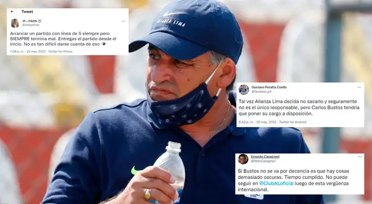 Miles de hinchas de Alianza Lima pidieron la renuncia del DT Carlos Bustos. Miles de hinchas de Alianza Lima pidieron la renuncia del DT Carlos Bustos.