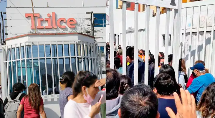 Progenitores entraron al colegio a empujones para ver a sus hijos. Progenitores entraron al colegio a empujones para ver a sus hijos.