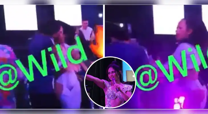 Linda Caba pasa sorpresivo momento en concierto.