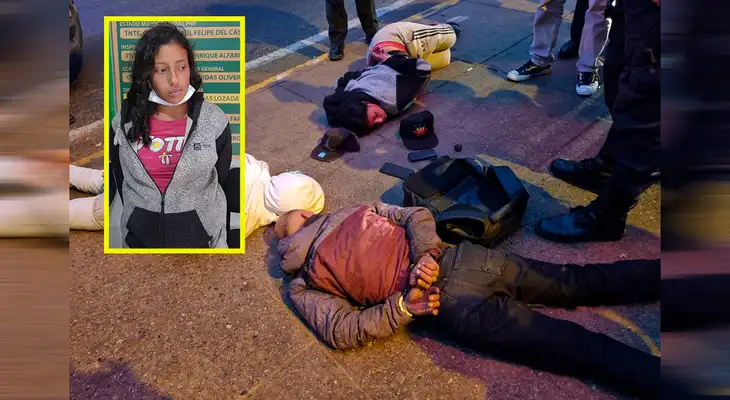 "Shakira" cayó junto a su banda cuando iban a escapar tras robar a pasajeros de bus. "Shakira" cayó junto a su banda cuando iban a escapar tras robar a pasajeros de bus.