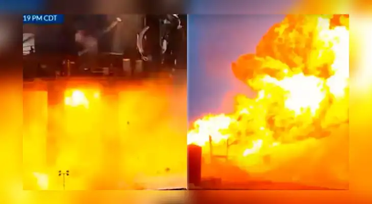 Así fue la impactante explosión de la nave de Elon Musk. Así fue la impactante explosión de la nave de Elon Musk.