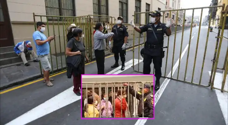 La policía deberá retirar las rejas de la Plaza de Armas de Lima