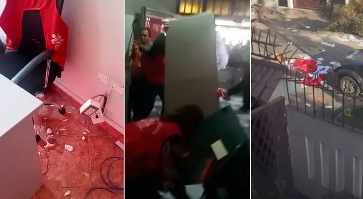Vandalismo pudo acabar en muerte en Santa Anita si la PNP no actuaba a tiempo. Hubo destrozos. Vandalismo pudo acabar en muerte en Santa Anita si la PNP no actuaba a tiempo. Hubo destrozos.