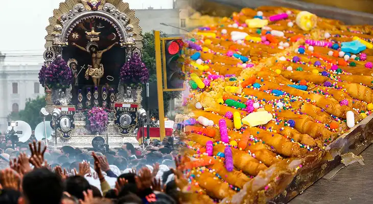 Señor de los Milagros y el dulce que se come cada año en octubre. Señor de los Milagros y el dulce que se come cada año en octubre.