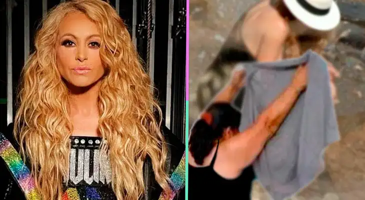 Paulina Rubio y el polémico momento que protagonizó en una playa. Paulina Rubio y el polémico momento que protagonizó en una playa.