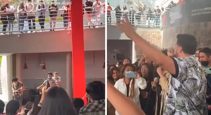 Alumnos de la UPC cantan a viva voz la canción de Chacalón en plena facultad