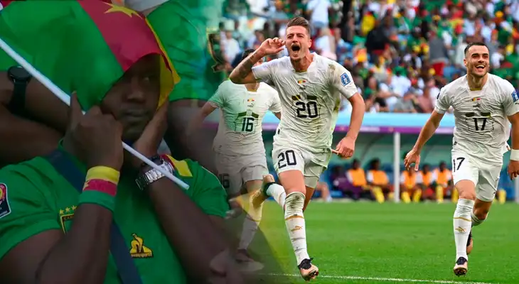 Camerún con el corazón destrozado: Serbia voltea partido en dos minutos con gol de Savic Camerún con el corazón destrozado: Serbia voltea partido en dos minutos con gol de Savic