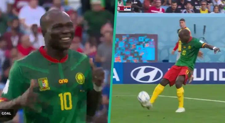 ¡Golazo! Camerún se acerca a Serbia y pone el 3-2 con 'sombrerito' de Aboubakar ¡Golazo! Camerún se acerca a Serbia y pone el 3-2 con 'sombrerito' de Aboubakar