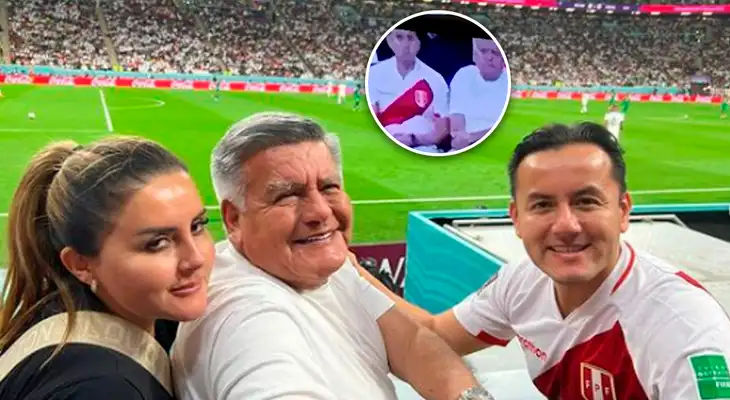 César y Richard Acuña son vistos en la Copa del Mundo de Qatar 2022. César y Richard Acuña son vistos en la Copa del Mundo de Qatar 2022.