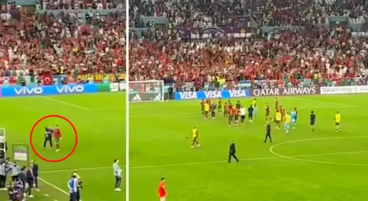 Cristiano Ronaldo habría mantenido distancia de los festejos de su selección.