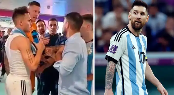 Messi estuvo a punto de irse a las manos con Wout Weghorst.