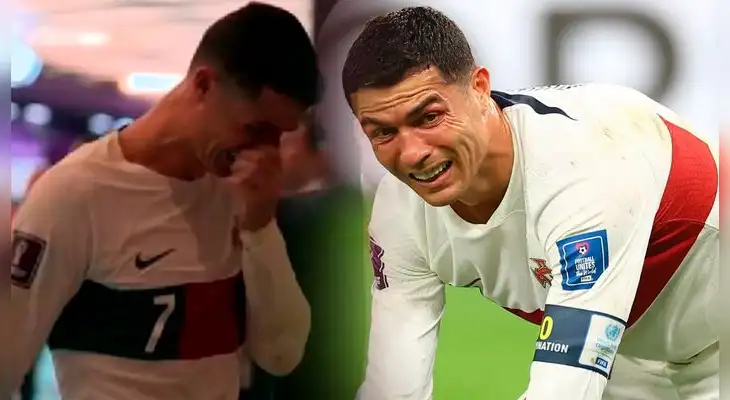 Cristiano Ronaldo se despidió entre lágrimas por perder en el Mundial.
