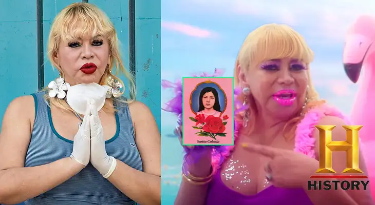 Susy Díaz es confundida como Sarita Colonia por History Channel.