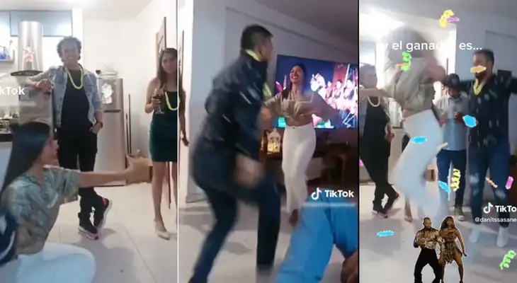 Singular baile de jóvenes al ritmo de huaylas se hizo viral en las redes sociales.