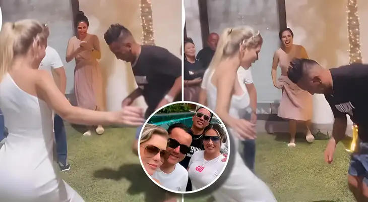 Brunella Horna y Christian Cuevan la pasaron de lo lindo este domingo.