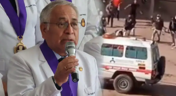 Colegio Médico hizo un llamado a los protestasntes para evitar vandalismo contra el personal de salud.