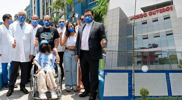 Escolar que cayó del cuarto piso del Saco Oliveros se recuperó y ya fue dada de alta.