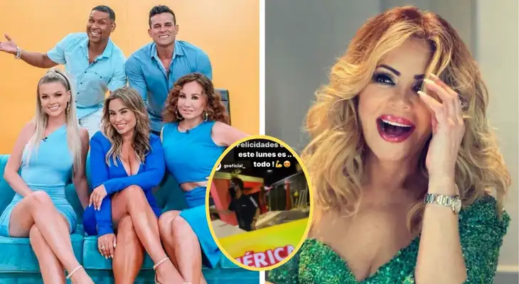 Gisela Valcárcel emocionada por el regreso de 'América Hoy' a la TV: "Felicidades, todo va quedando listo"